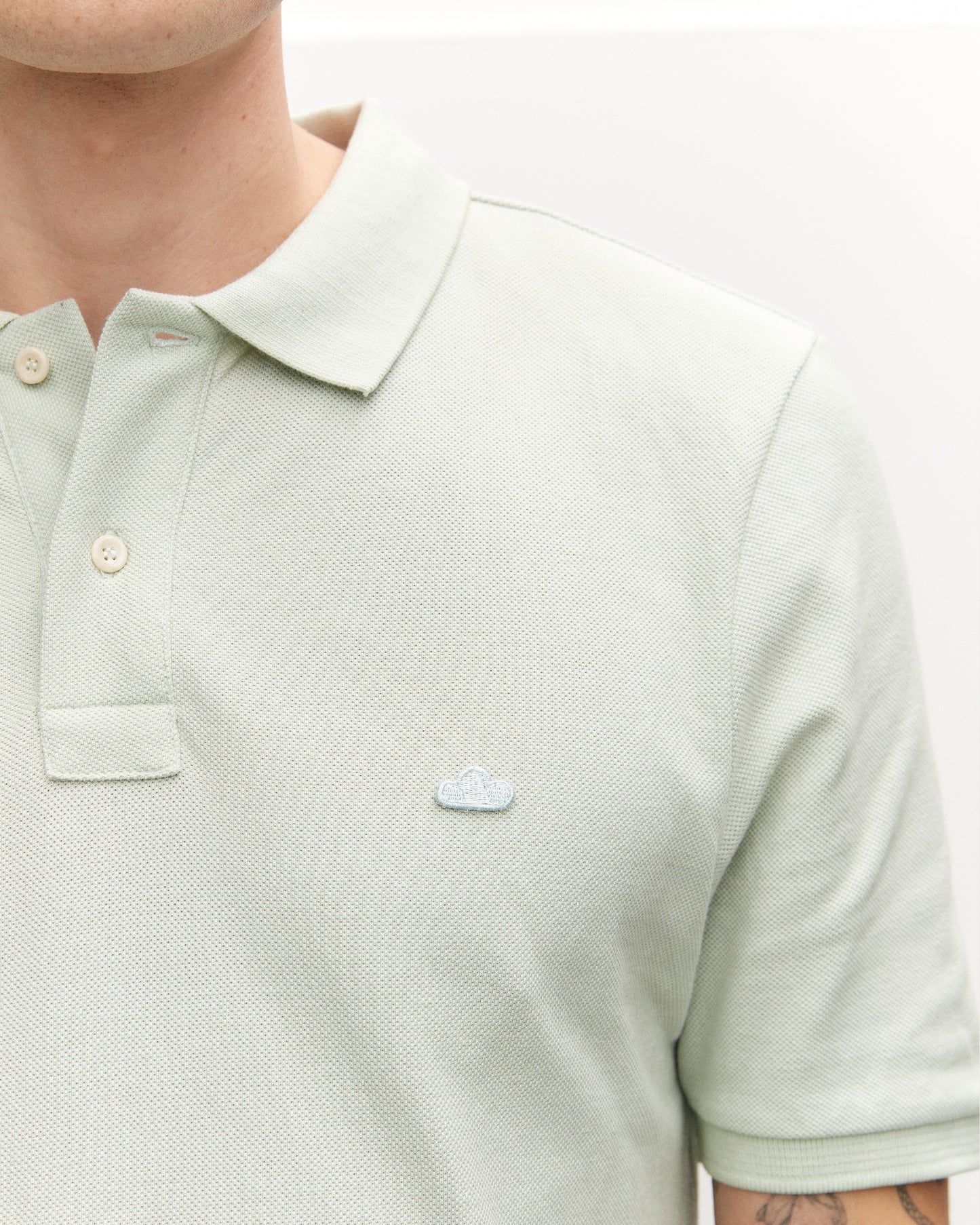 Polo With Cloud Patch