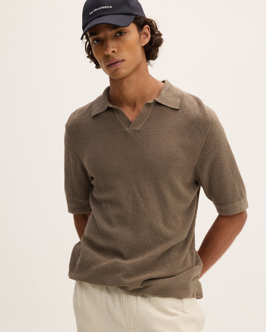 Boucle Knit Polo