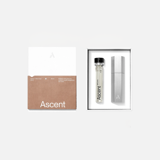 Ascent - Silver Case & Parfum Refill | Brown