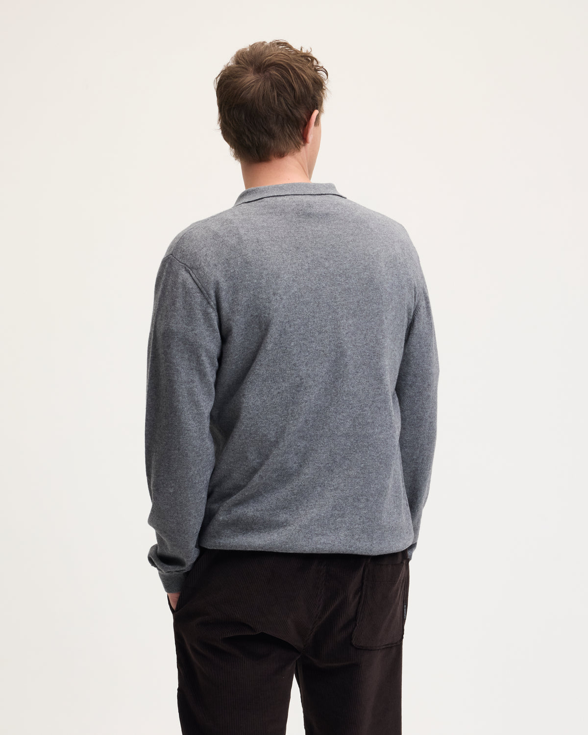Kario Italian Knitted Long-Sleeve Polo