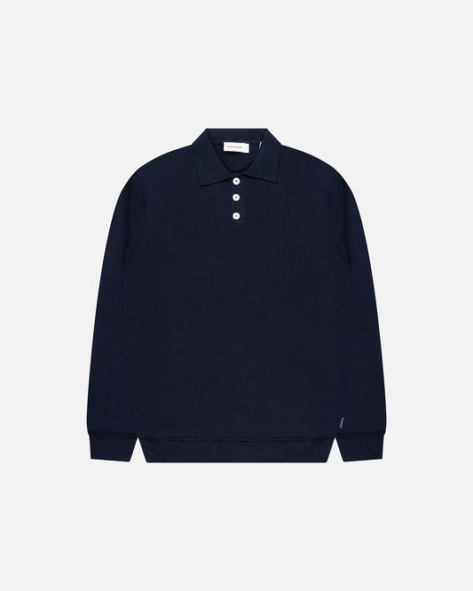 Kario Italian Knitted Long-Sleeve Polo