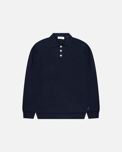 Kario Italian Knitted Long-Sleeve Polo