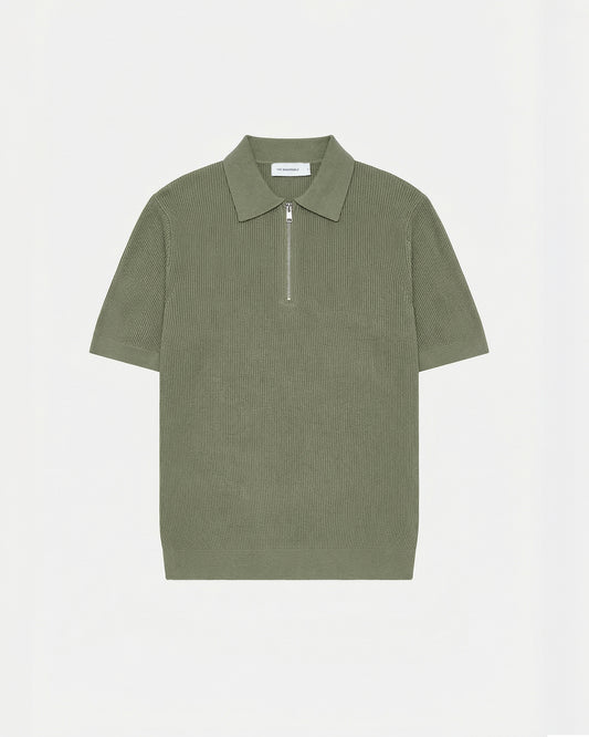 Par Knitted Zipper Polo