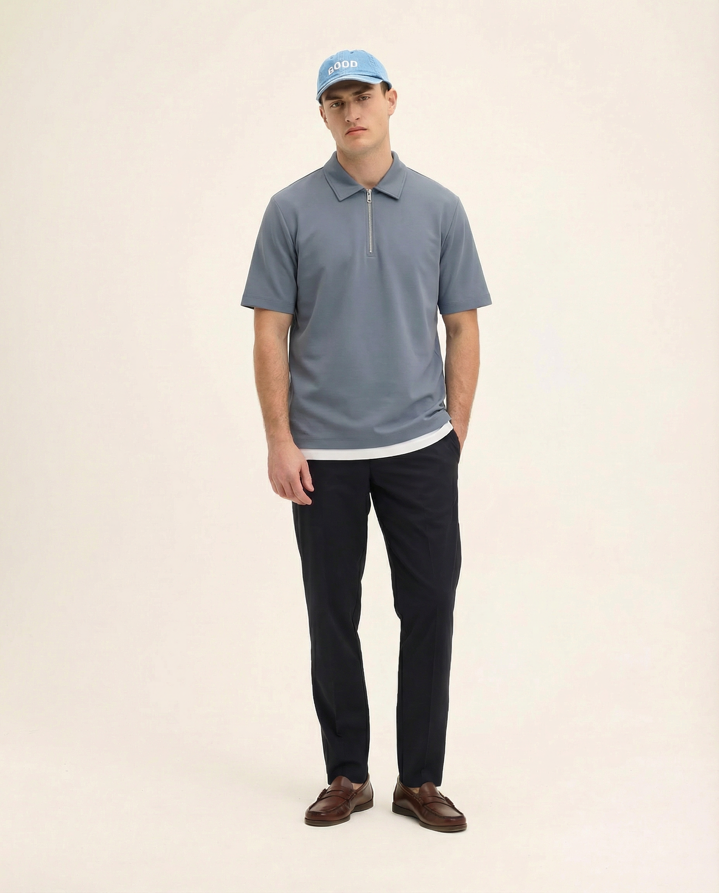 Post Zipper Polo