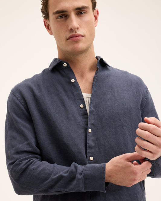 Soho Linen Garment Dye Shirt