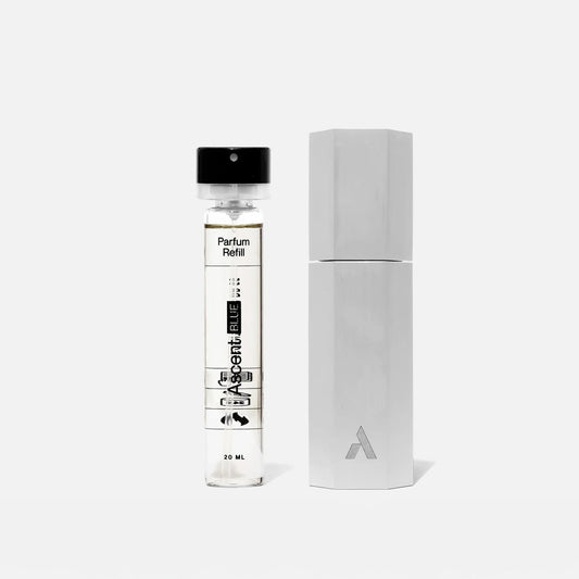 Ascent - Silver Case & Parfum Refill | Blue