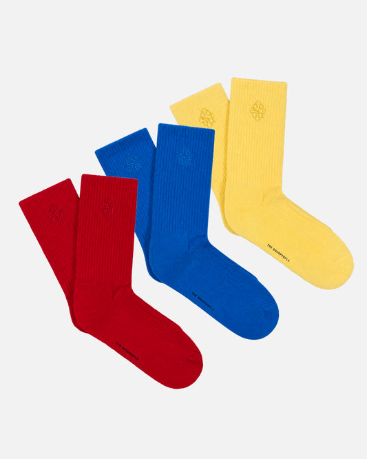 Signature Socks Primary Colors 3-Pack