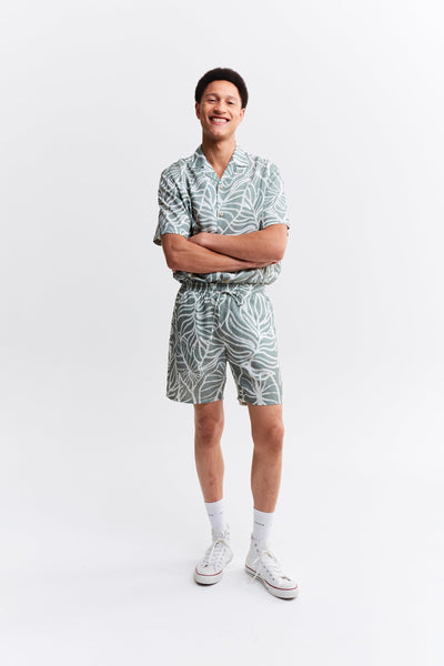 Leaves Printed Shorts