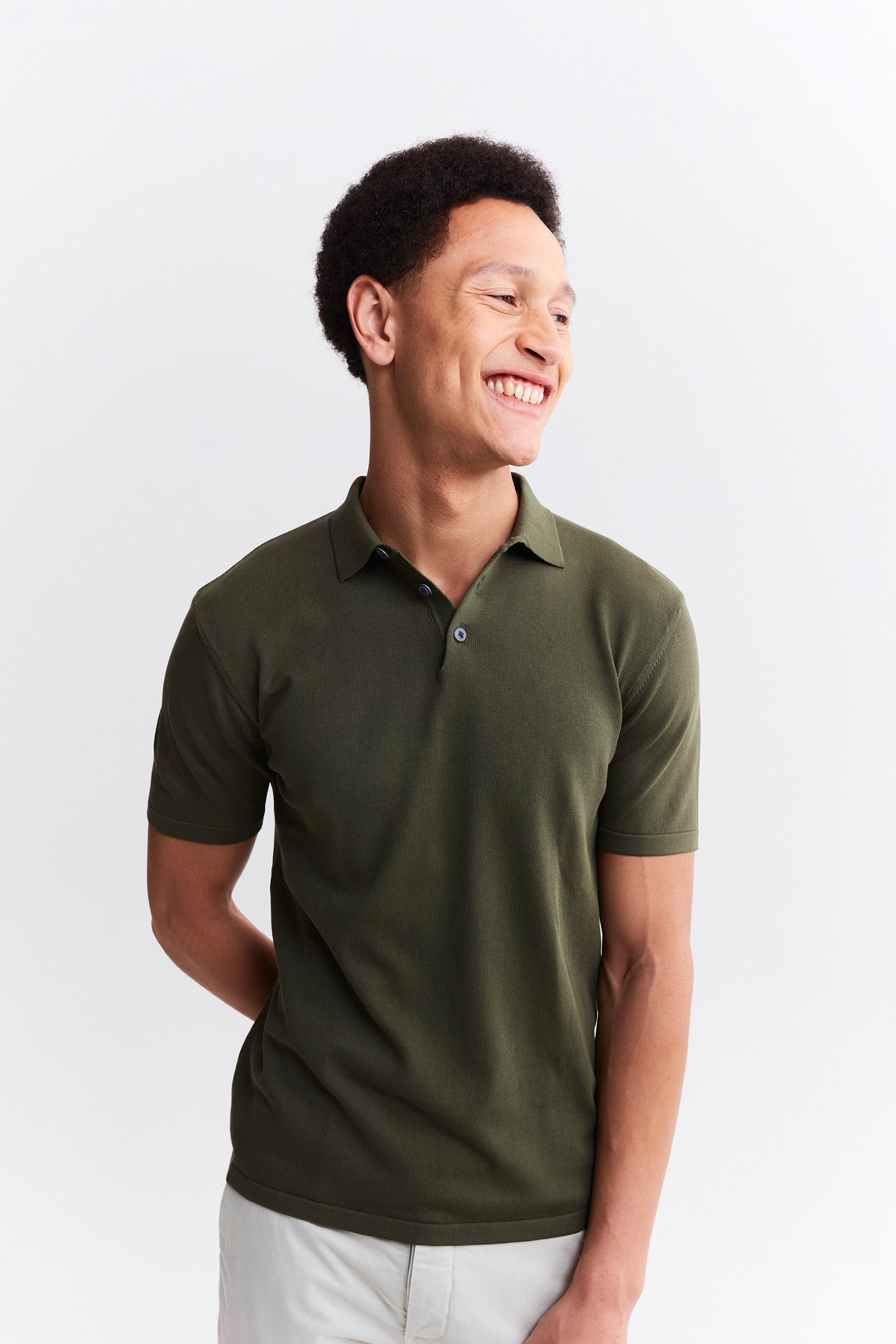 Slim Fit Knitted Polo